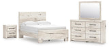 Lawroy Panel Bed, Dresser, Mirror and Nightstand