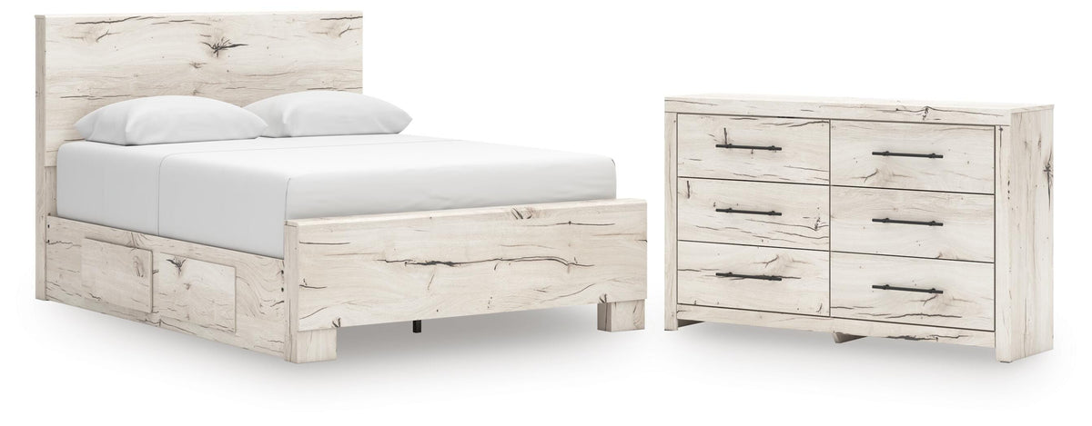 Lawroy Panel Bed with Storage and Dresser