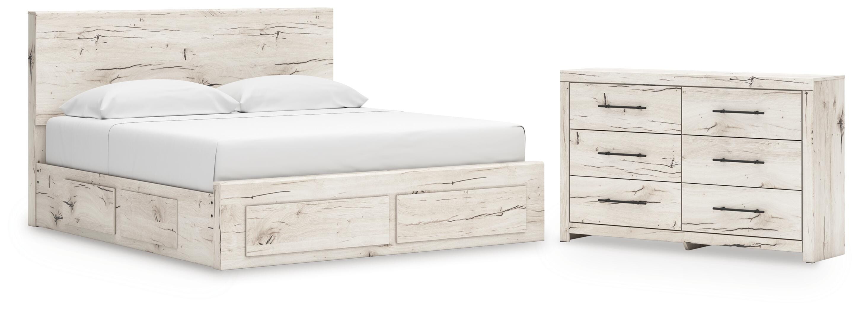 Lawroy Panel Storage Bed and Dresser