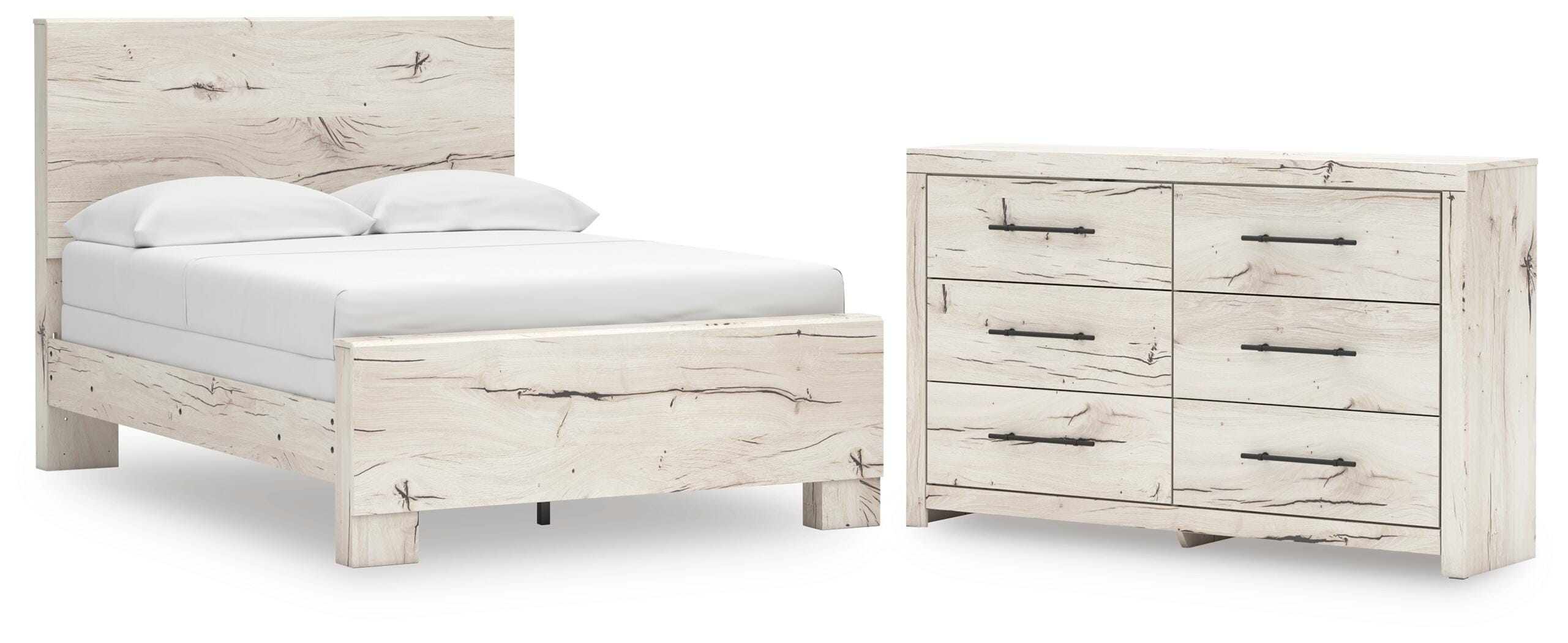 Lawroy Panel Bed and Dresser