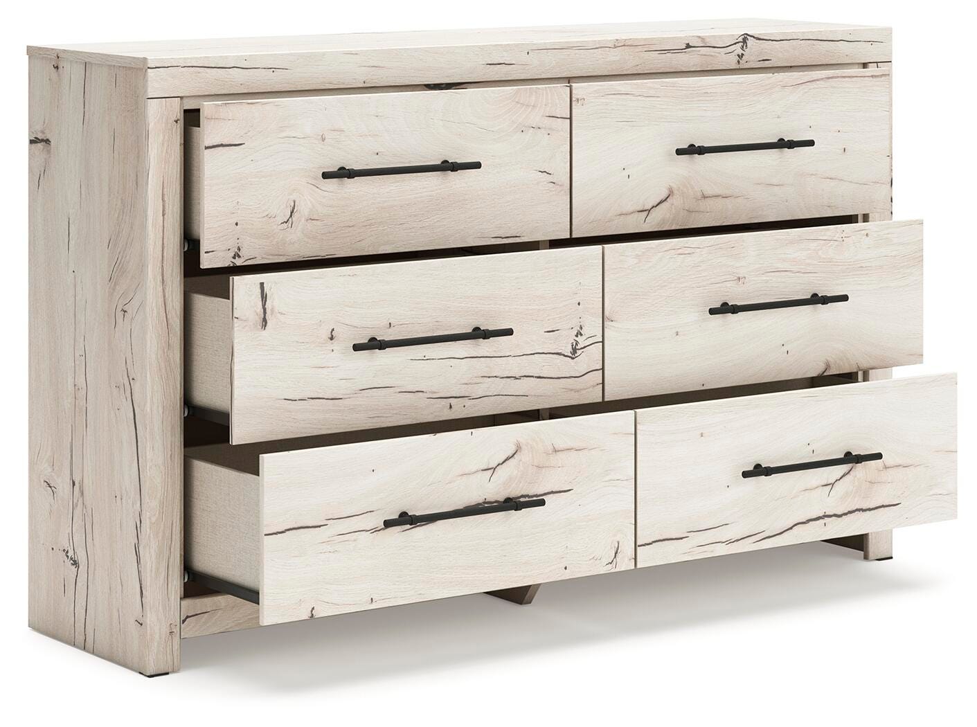 Lawroy Panel Headboard, Dresser and Mirror