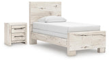 Lawroy Panel Bed and Nightstand