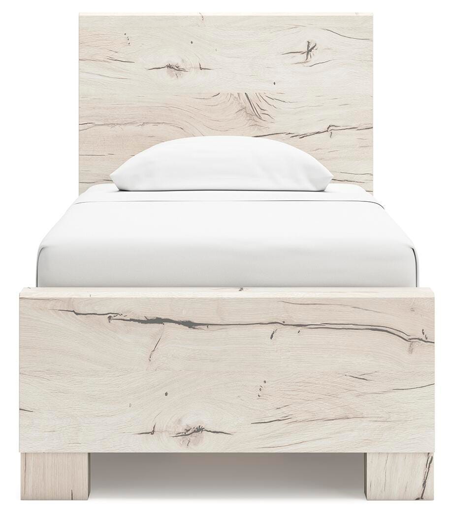 Lawroy Panel Bed with Storage, Dresser, Mirror and 2 Nightstands