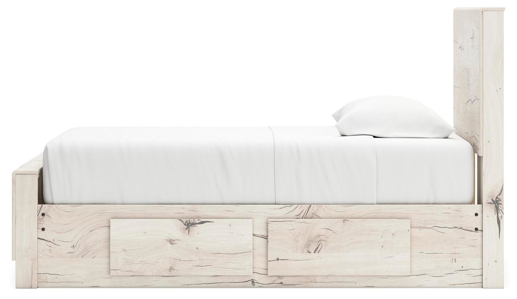 Lawroy Panel Bed with Storage, Dresser, Mirror, Chest and 2 Nightstands
