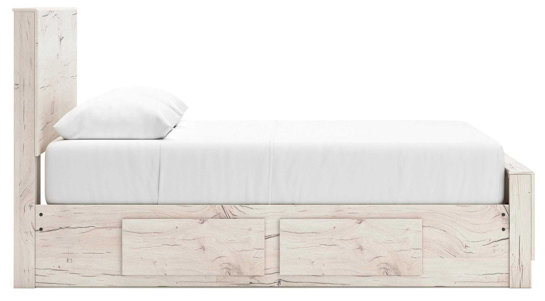 Lawroy Panel Bed with Storage, Dresser, Mirror, Chest and Nightstand