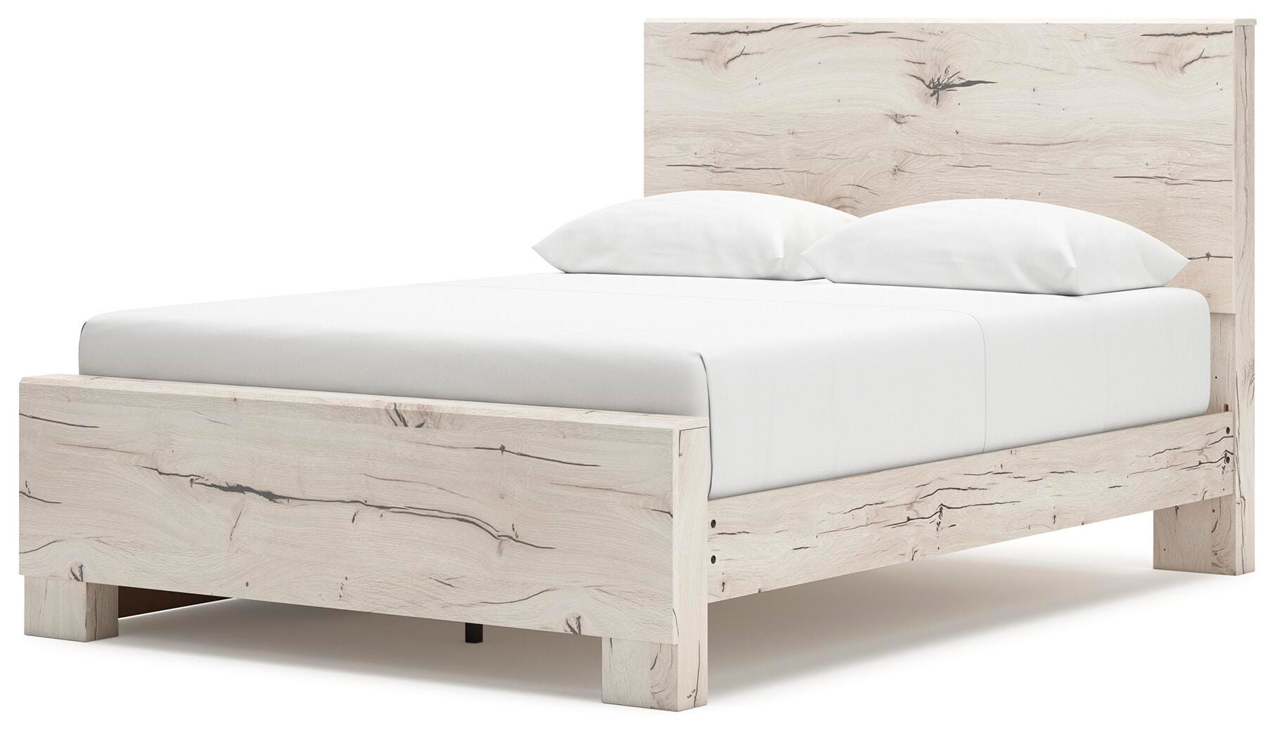 Lawroy Panel Bed with Storage and 2 Nightstands