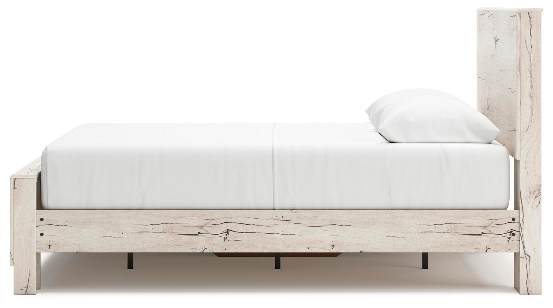 Lawroy Panel Bed with Storage, Dresser and Mirror