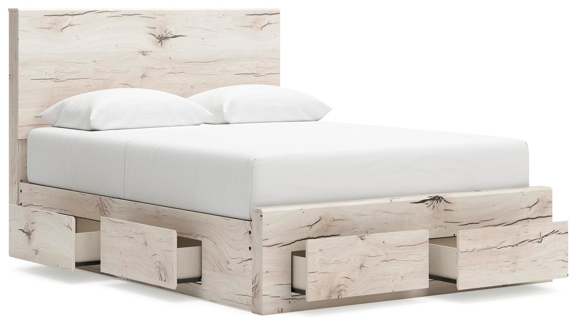 Lawroy Panel Storage Bed, Dresser, Mirror and Chest