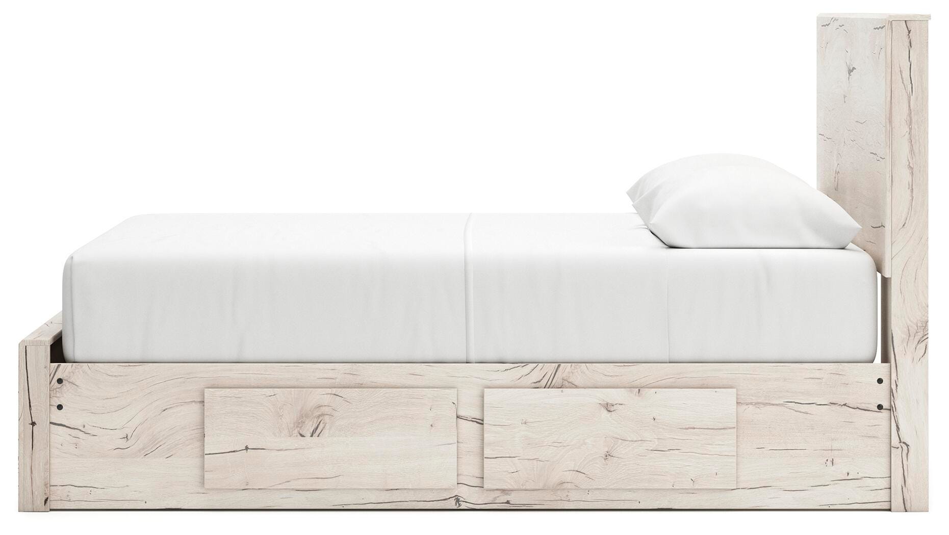 Lawroy Panel Storage Bed and 2 Nightstands