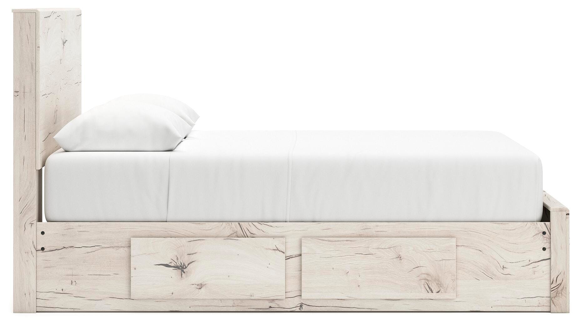Lawroy Panel Storage Bed and 2 Nightstands