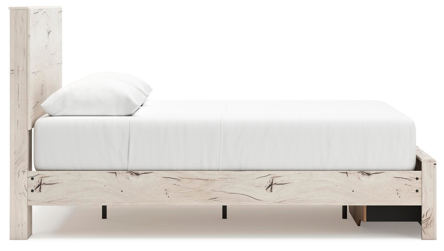 Lawroy Panel Storage Bed, Dresser, Mirror and 2 Nightstands