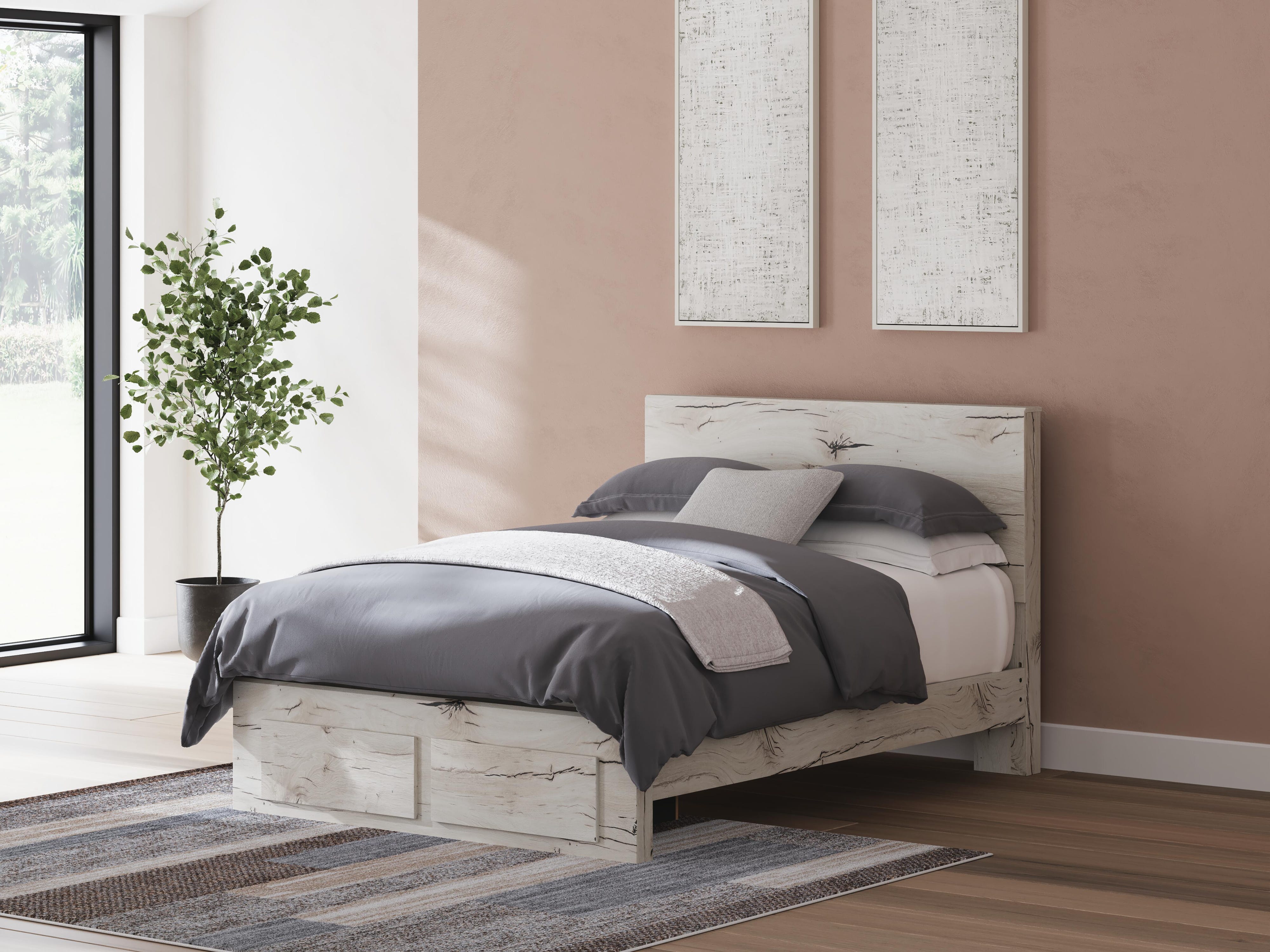 Lawroy Panel Storage Bed, Dresser, Mirror, Chest and Nightstand