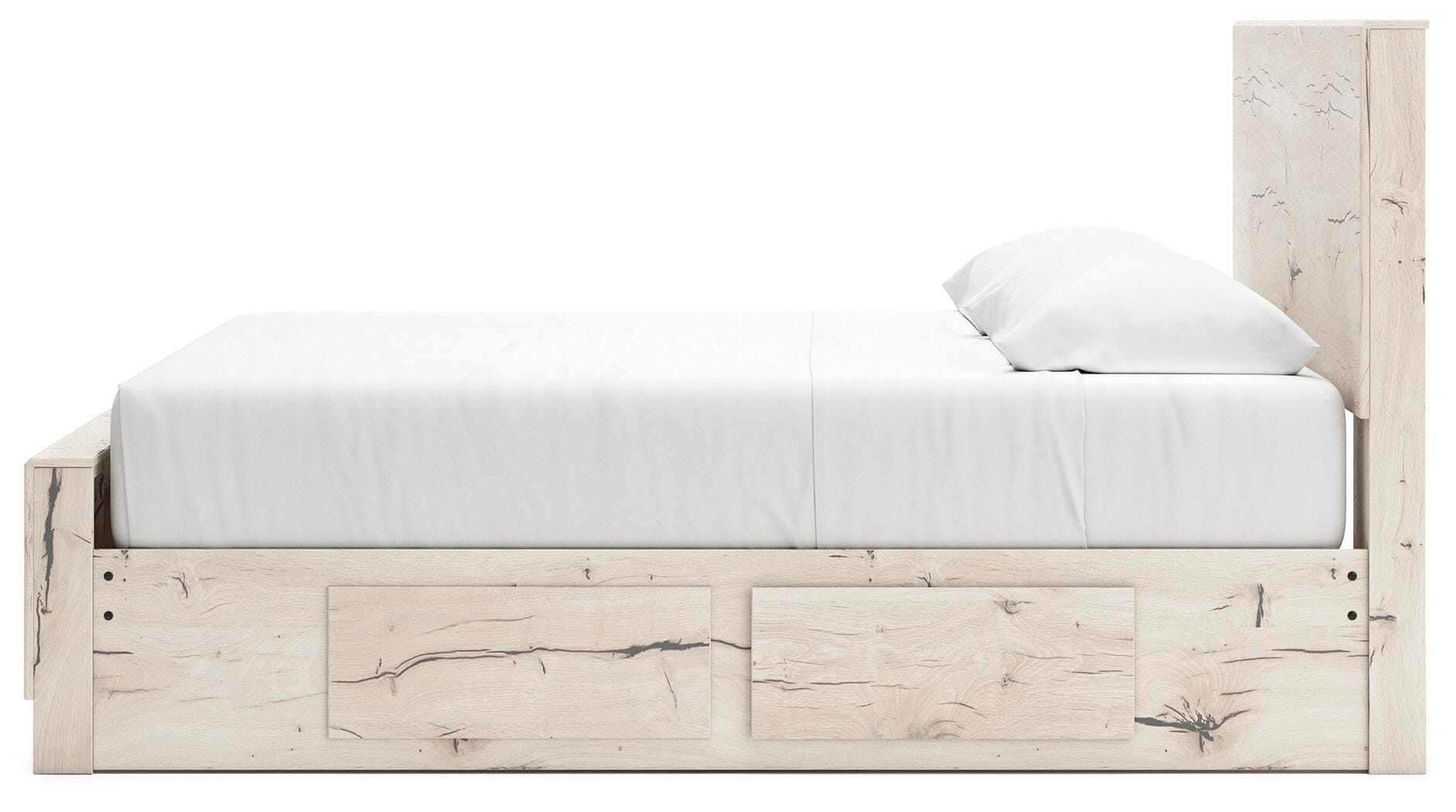 Lawroy Panel Bed with Storage, Dresser and 2 Nightstands