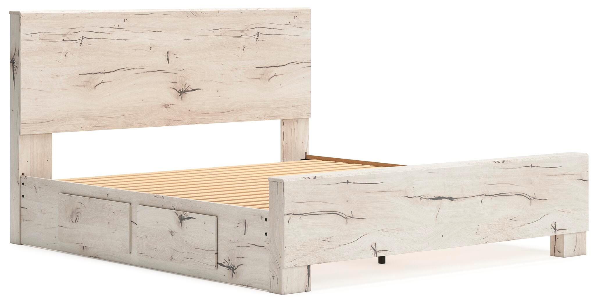 Lawroy Panel Bed with Storage, Dresser, Mirror, Chest and Nightstand