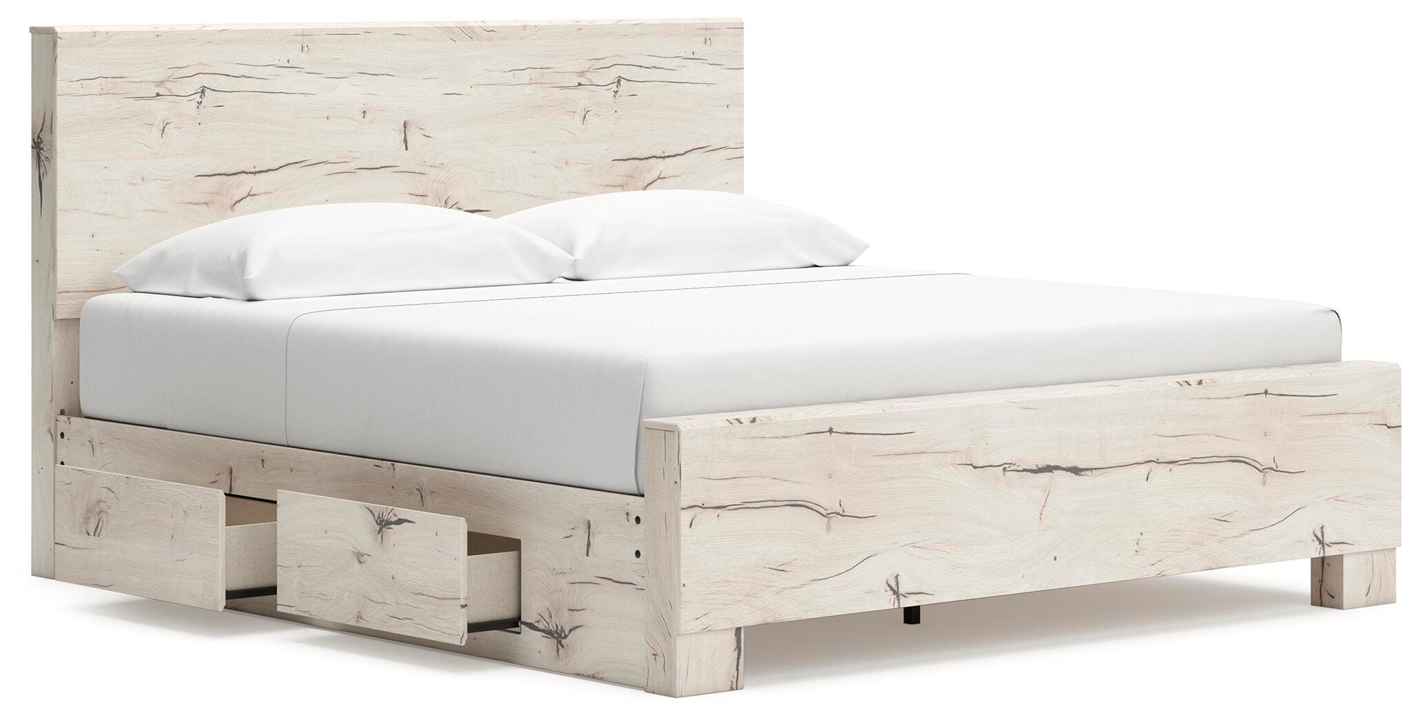 Lawroy Panel Bed with Storage, Dresser, Mirror, Chest and 2 Nightstands