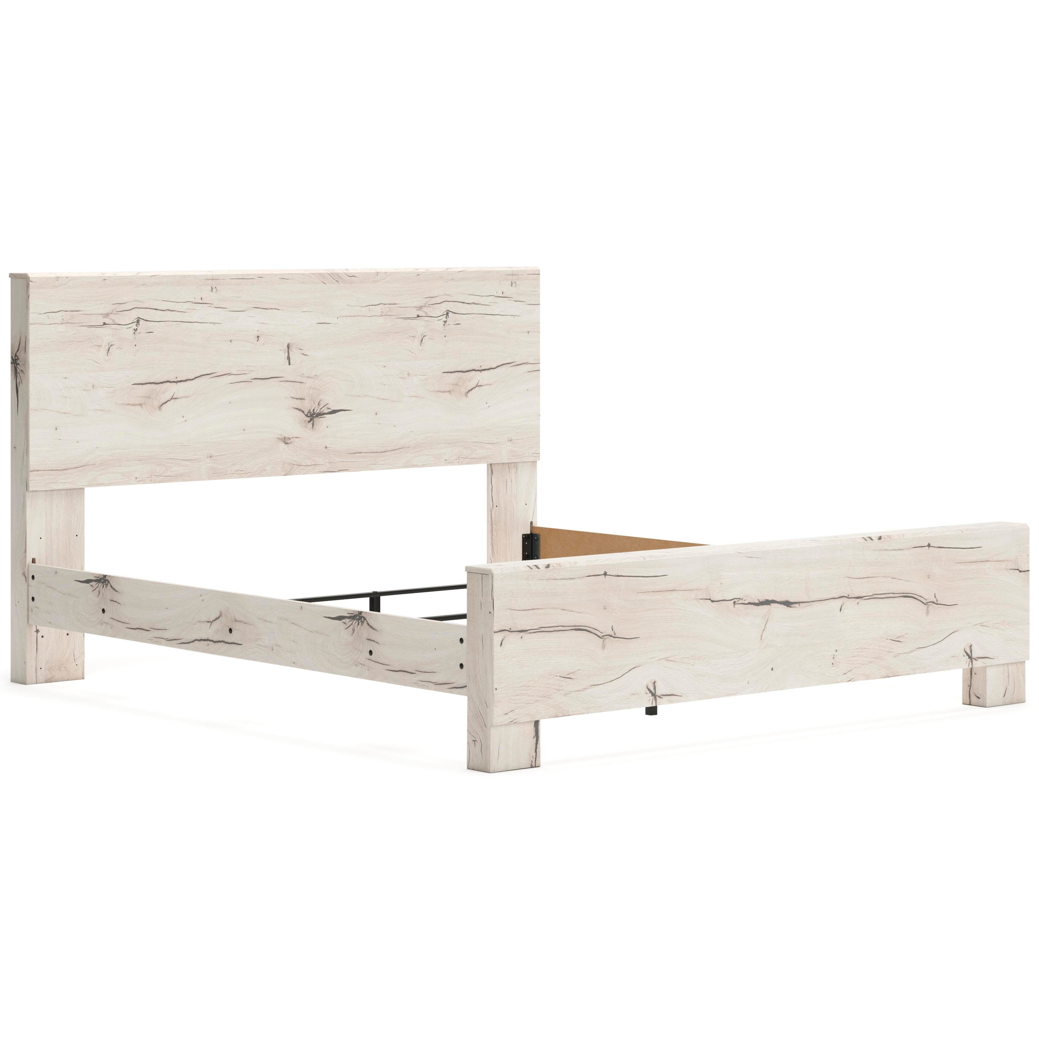 Lawroy Panel Headboard and 2 Nightstands