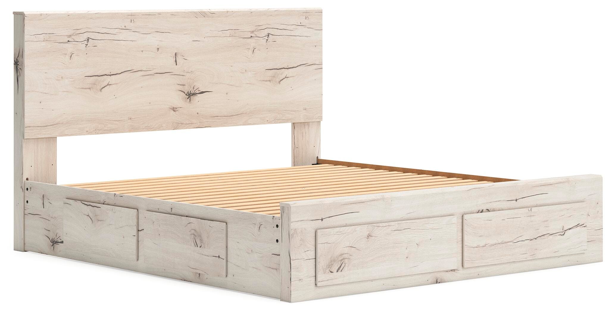 Lawroy Panel Storage Bed, Dresser, Mirror and Chest