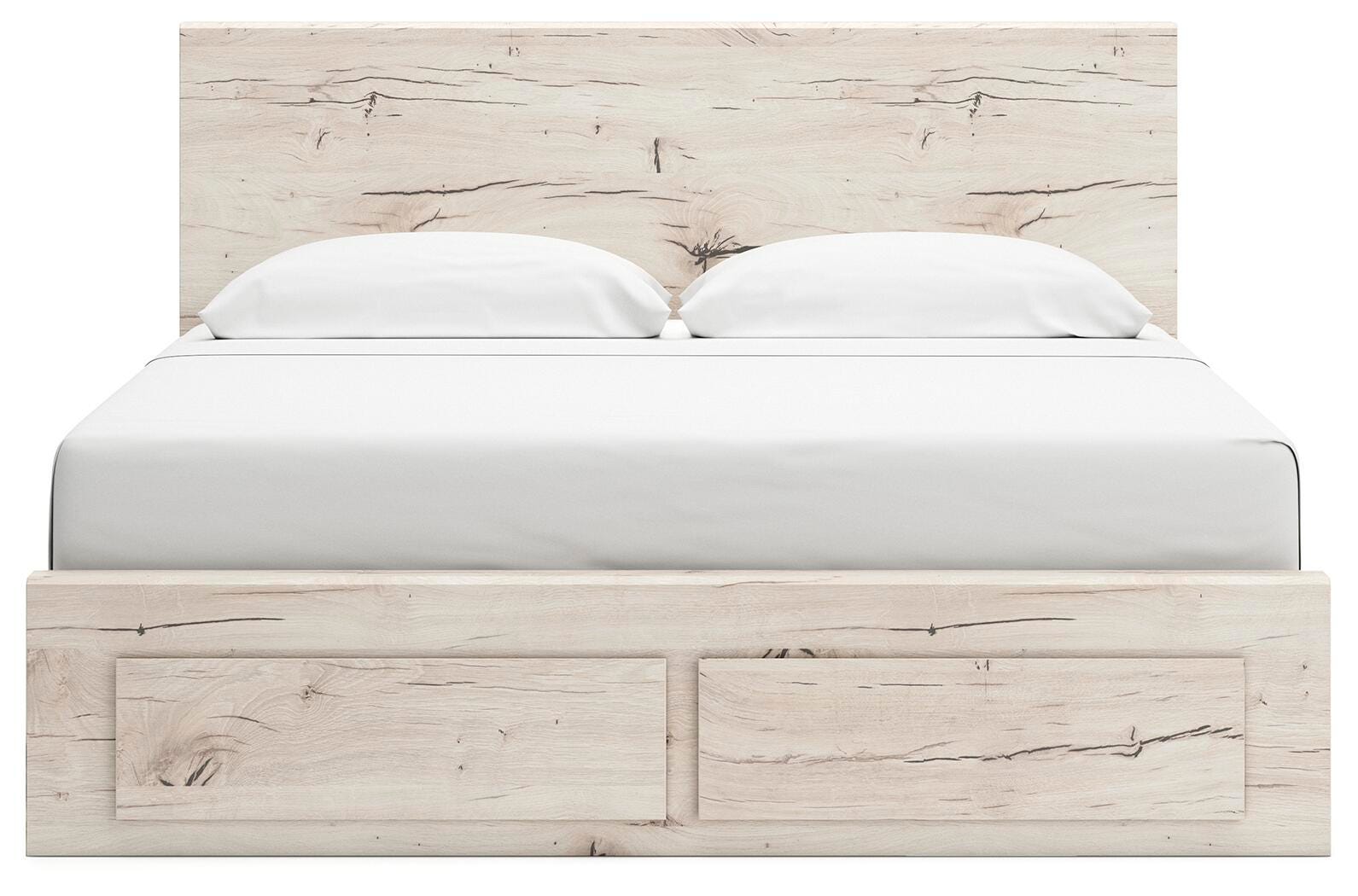 Lawroy Panel Storage Bed, Dresser and Mirror