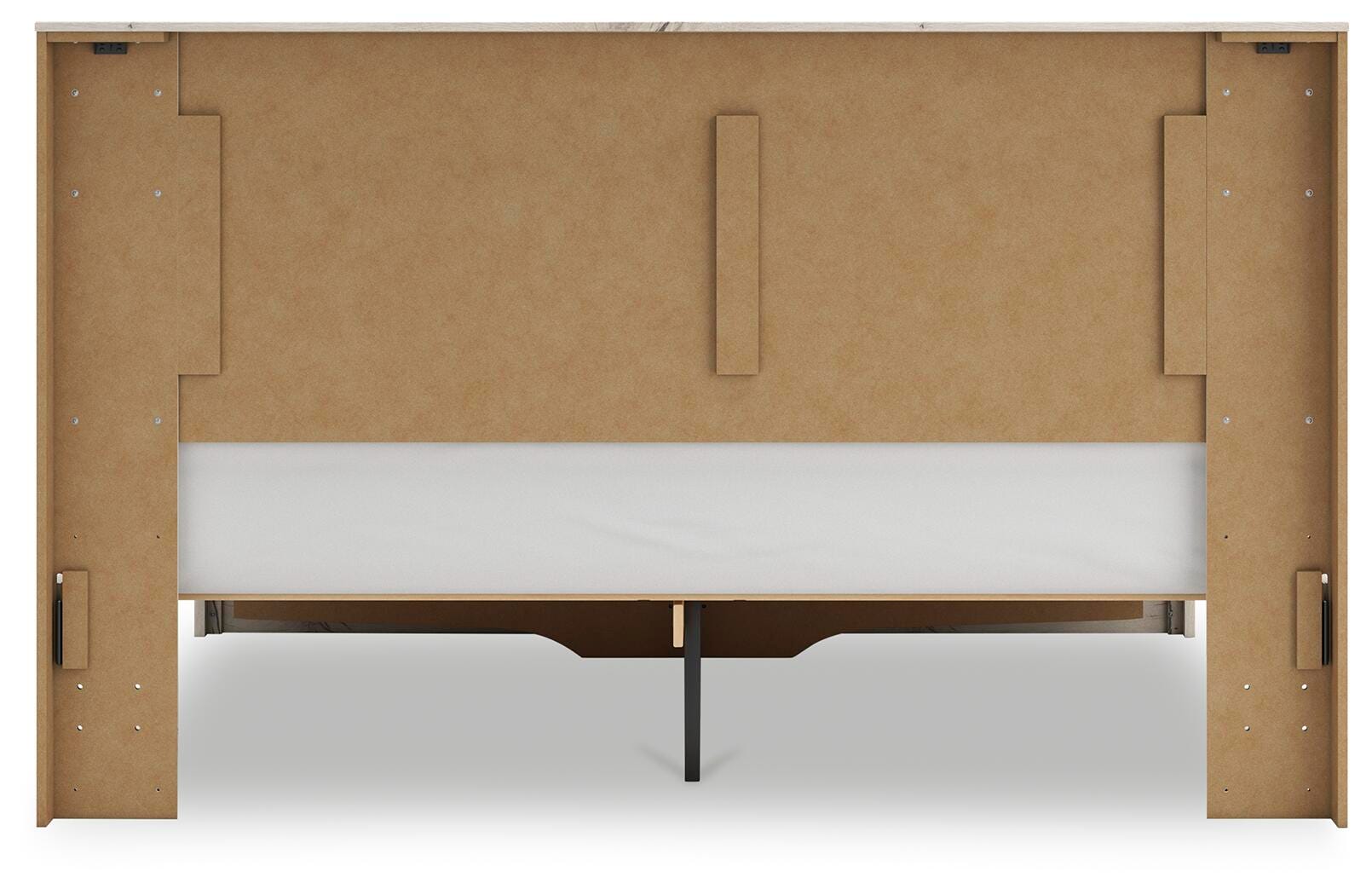 Lawroy Panel Headboard and 2 Nightstands