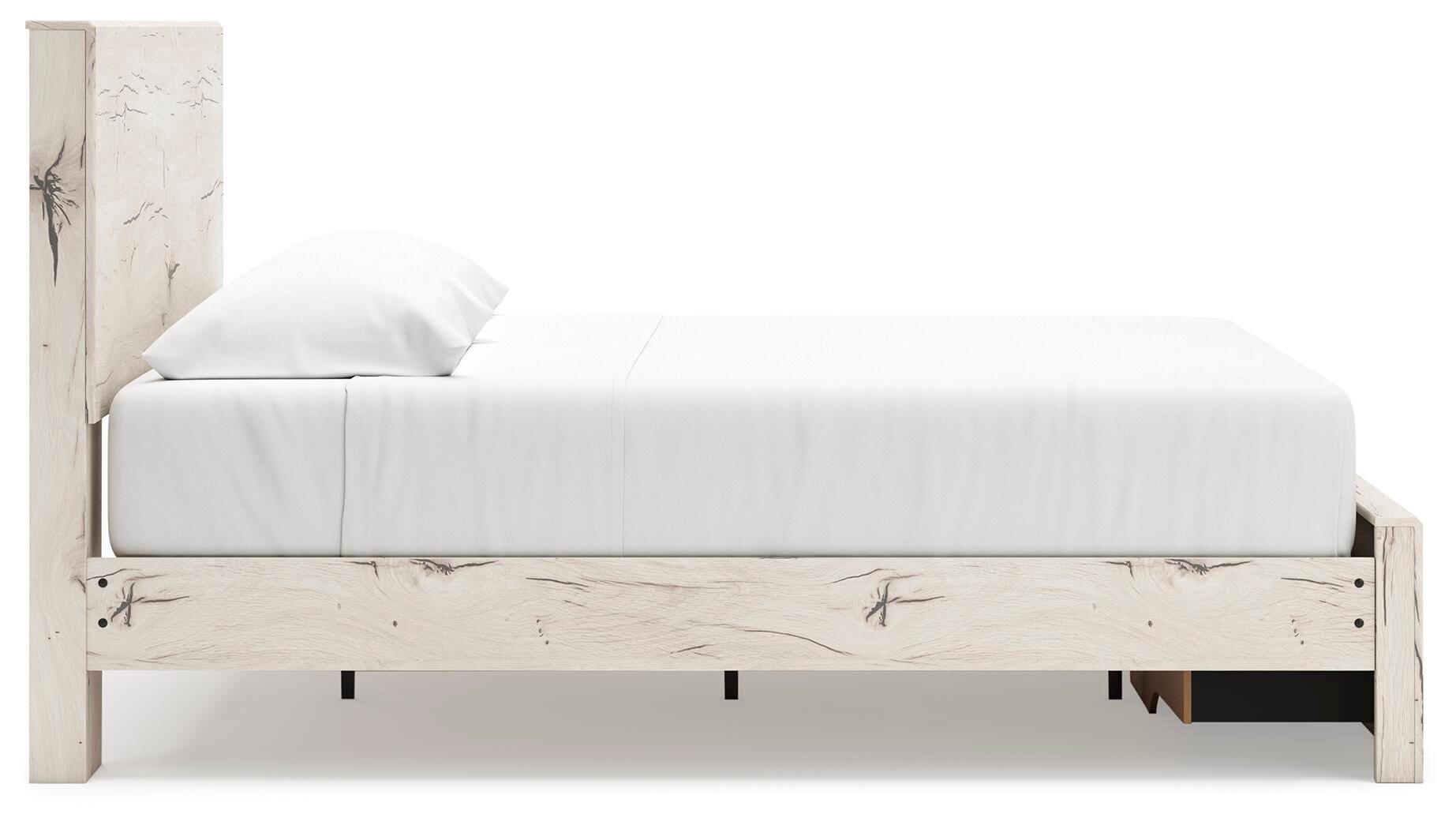 Lawroy Panel Storage Bed, Dresser and Mirror