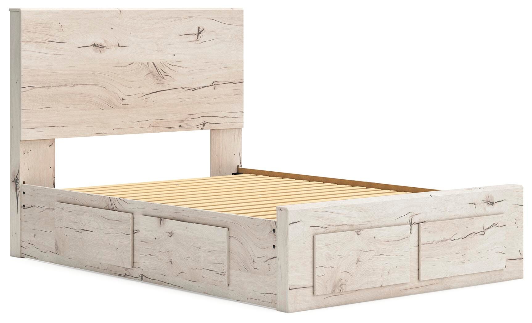 Lawroy Panel Storage Bed, Dresser and Mirror