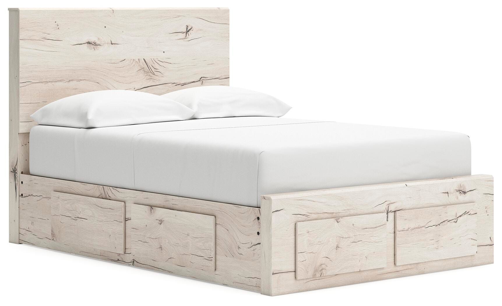 Lawroy Panel Storage Bed, Dresser, Mirror, Chest and 2 Nightstands
