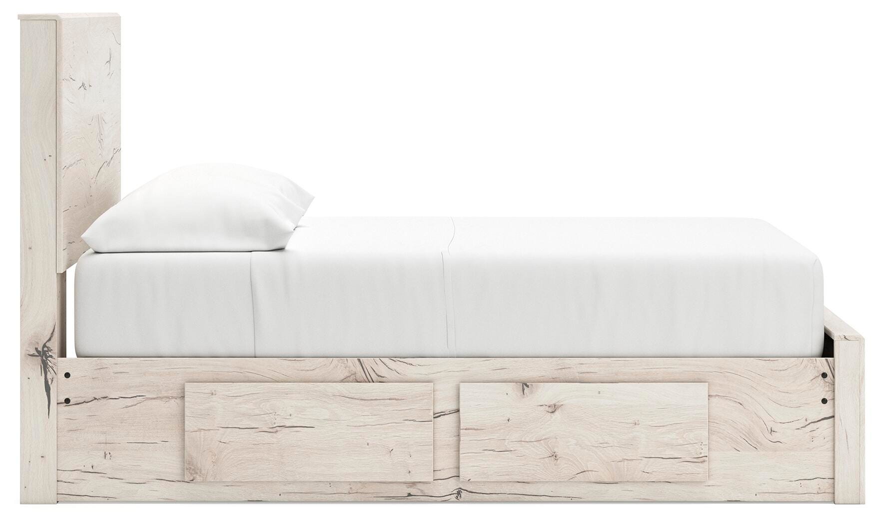 Lawroy Panel Storage Bed, Dresser and Mirror