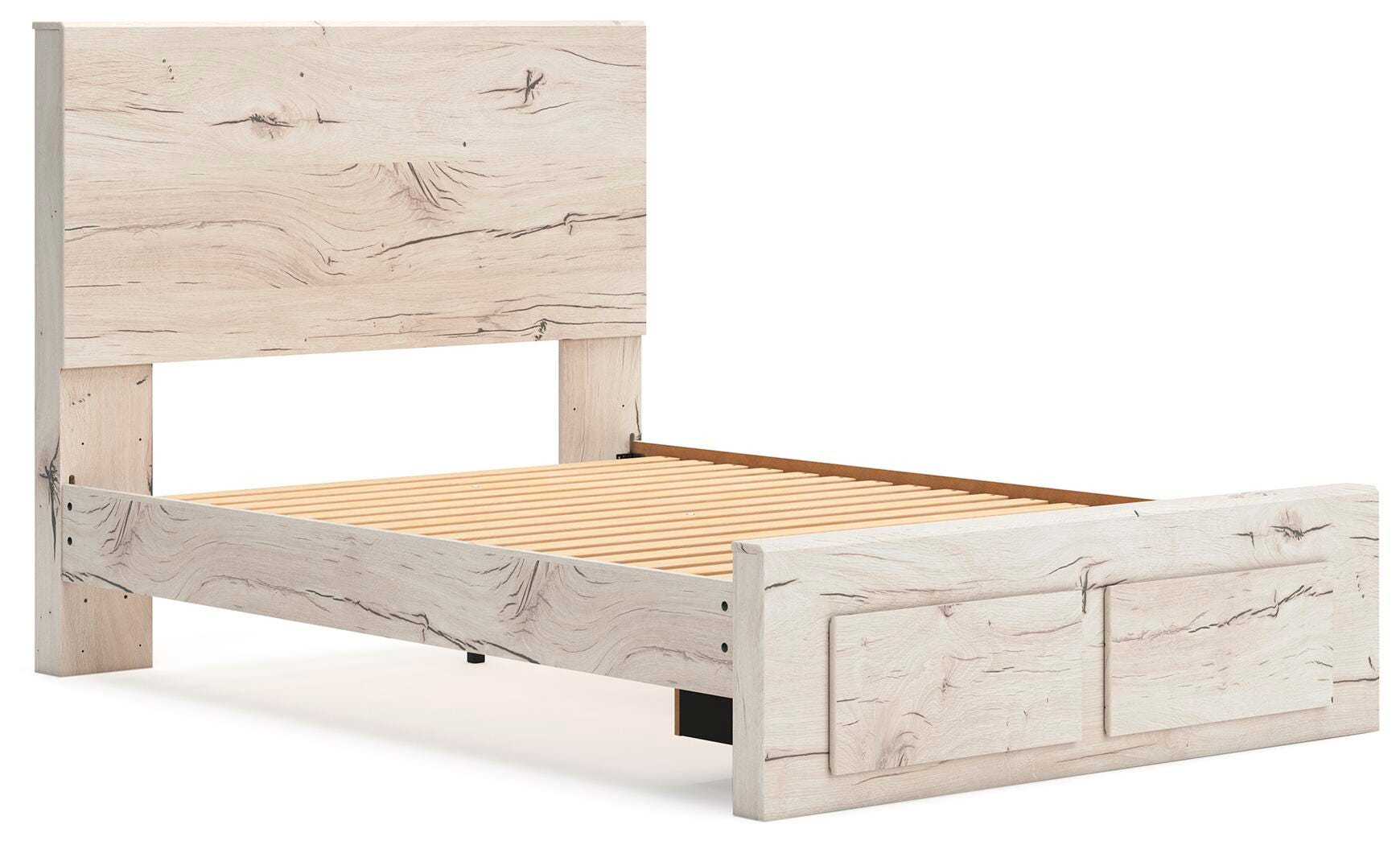 Lawroy Panel Storage Bed, Dresser, Mirror and Nightstand