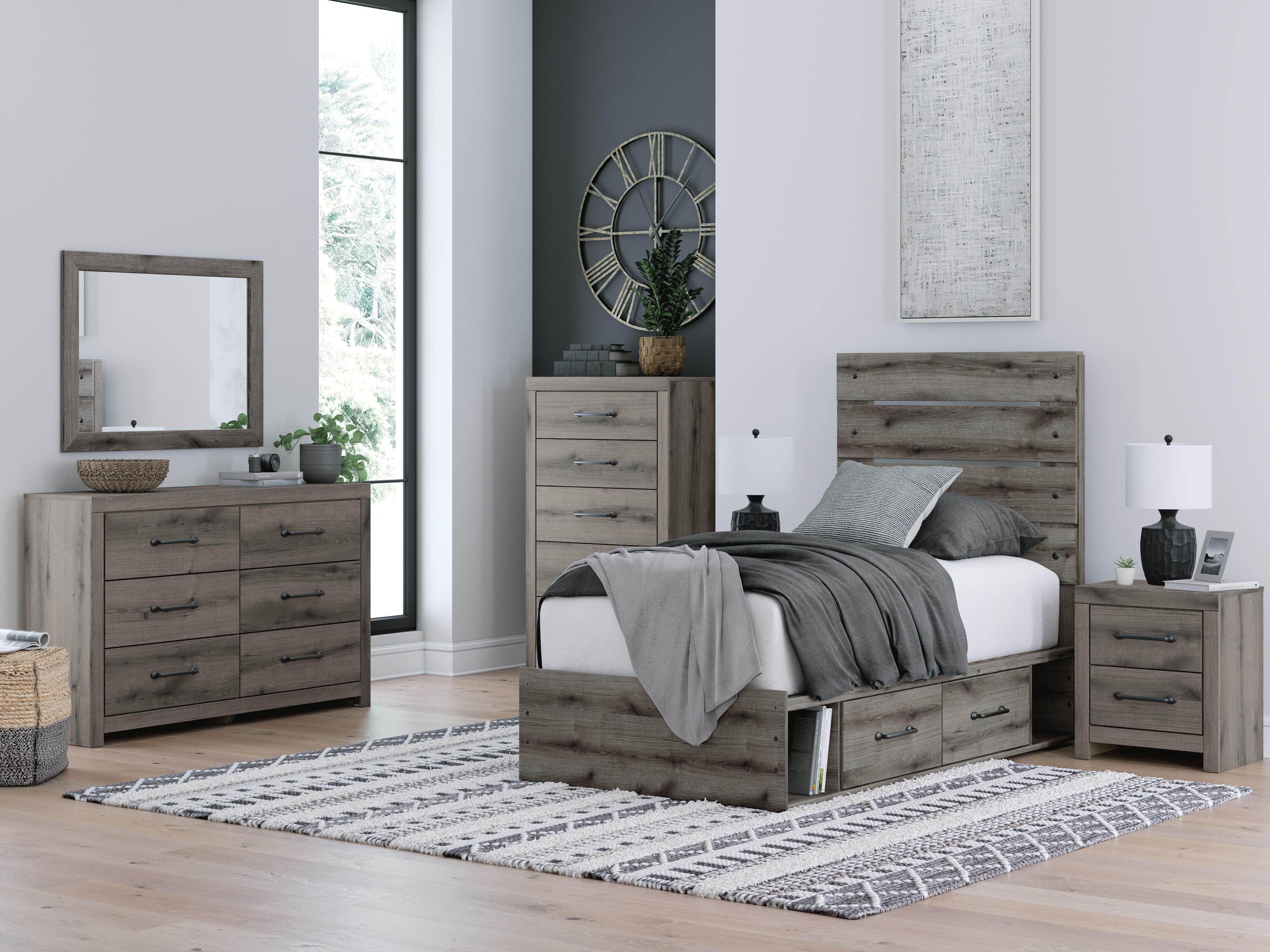 Graystorm Panel Storage Bed