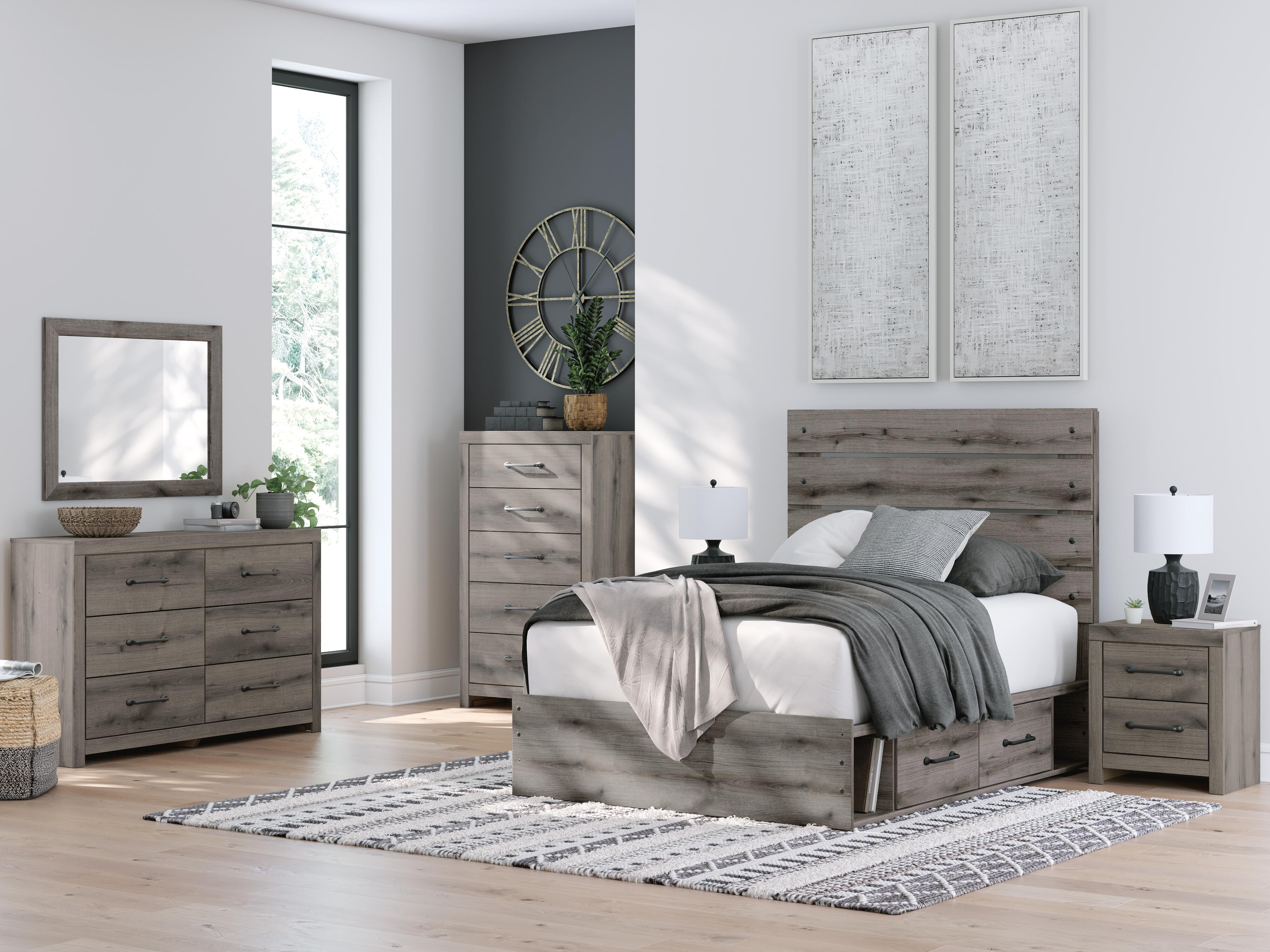 Graystorm Panel Storage Bed