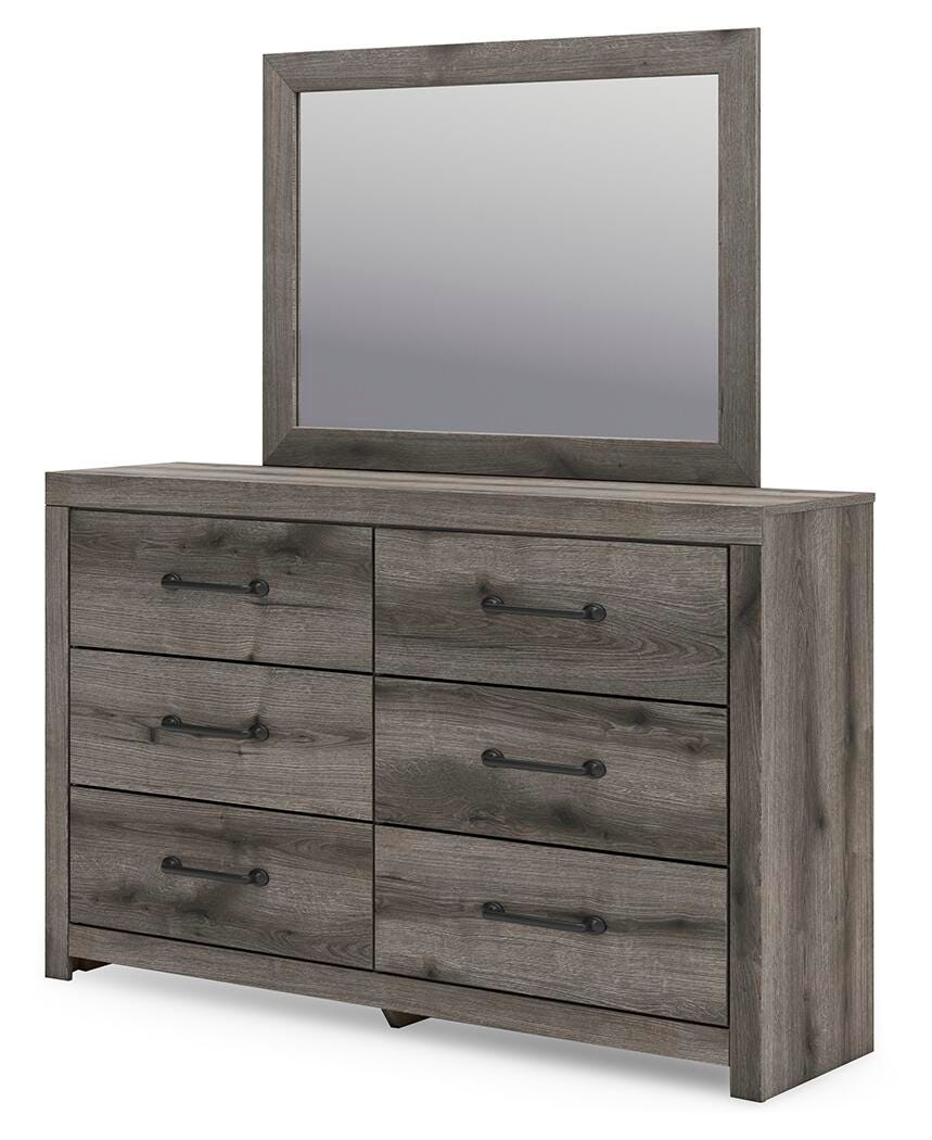 Graystorm Panel Bed, Dresser and Mirror