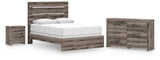 Graystorm Panel Bed, Dresser and Nightstand