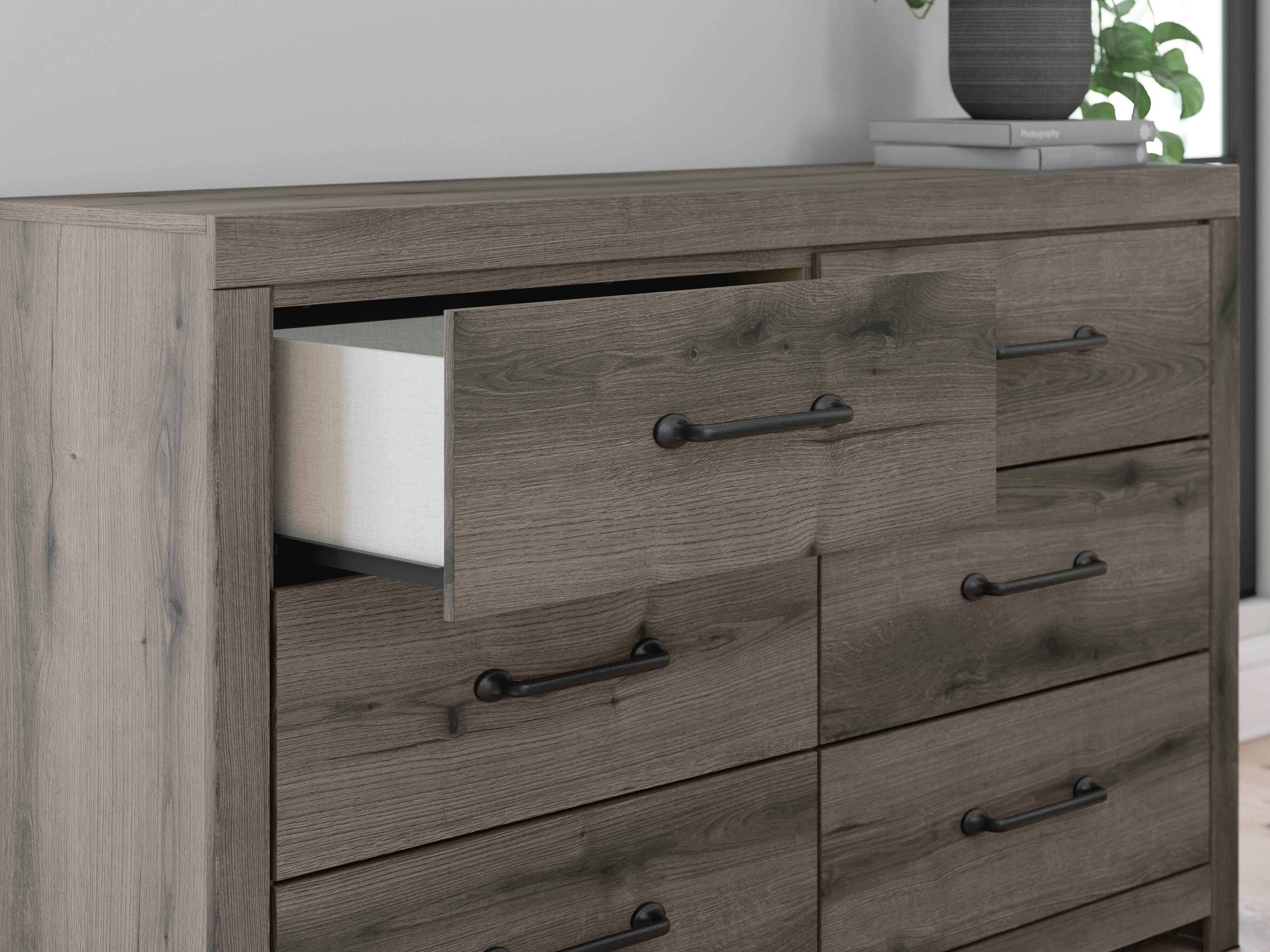 Graystorm Panel Bed, Dresser and Nightstand
