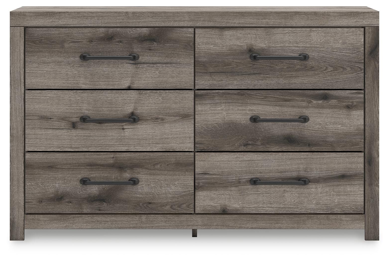 Graystorm Panel Bed with Storage, Dresser and Nightstand