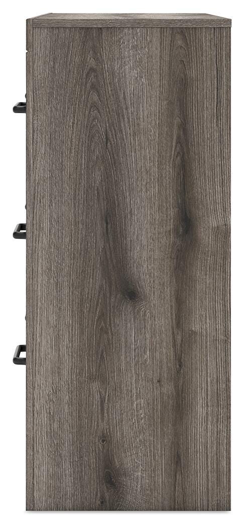 Graystorm Panel Bed with Storage and Dresser