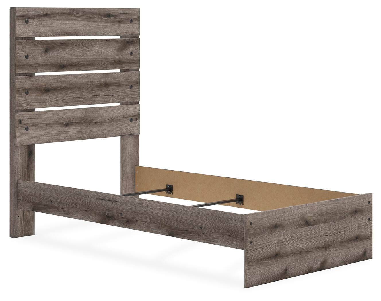 Graystorm Panel Bed, Dresser, Mirror and 2 Nightstands