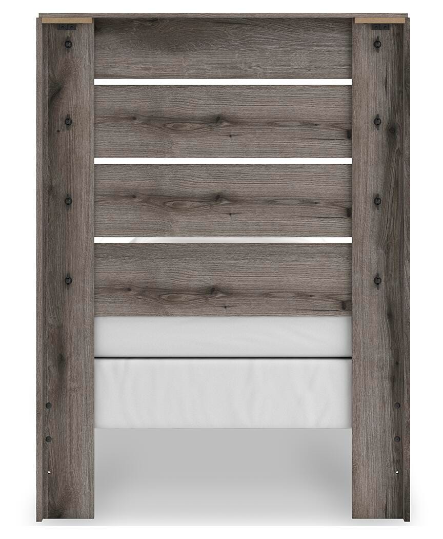 Graystorm Panel Bed, Dresser, Mirror, Chest and Nightstand