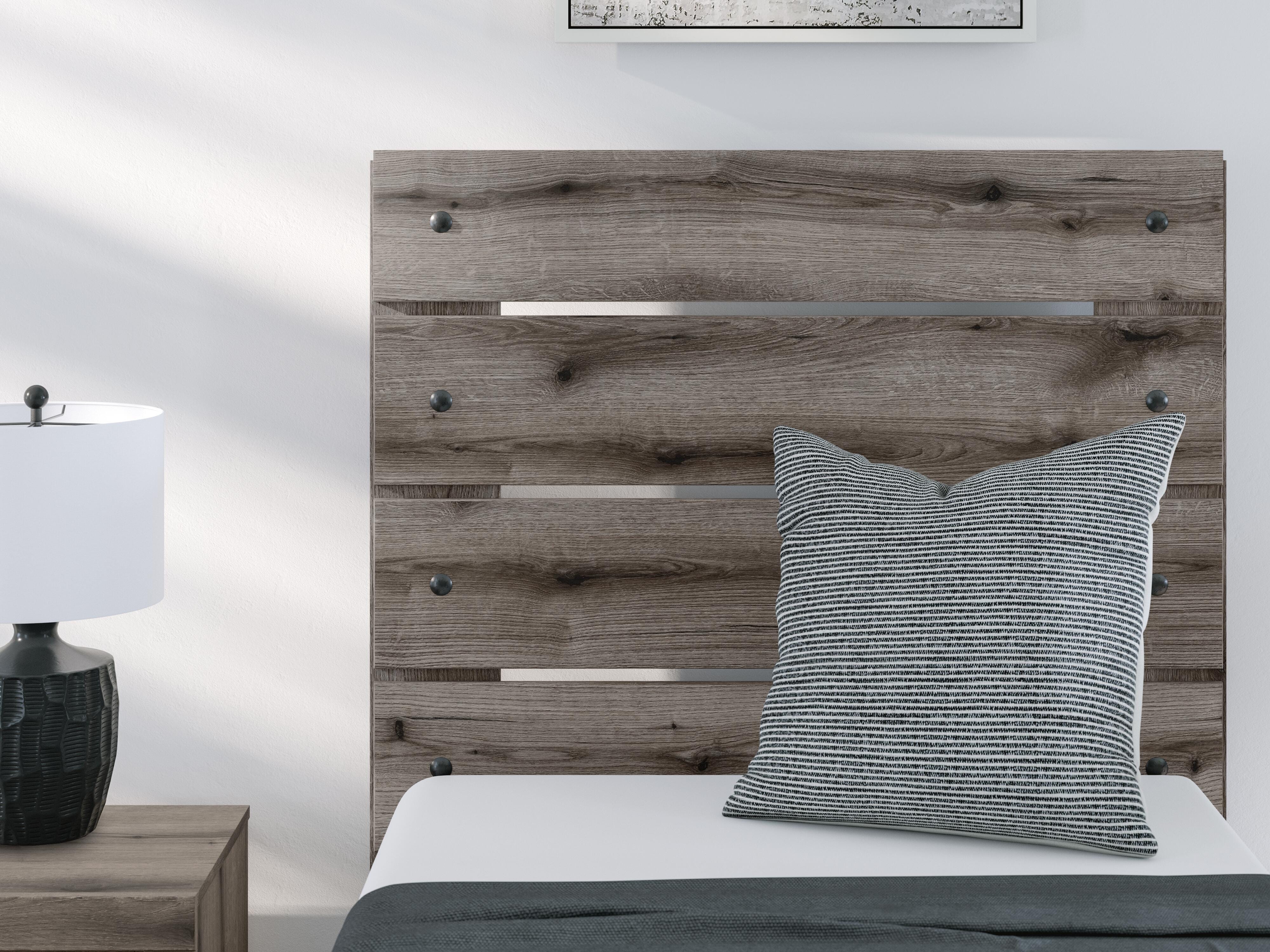 Graystorm Panel Bed, Dresser, Mirror, Chest and 2 Nightstands