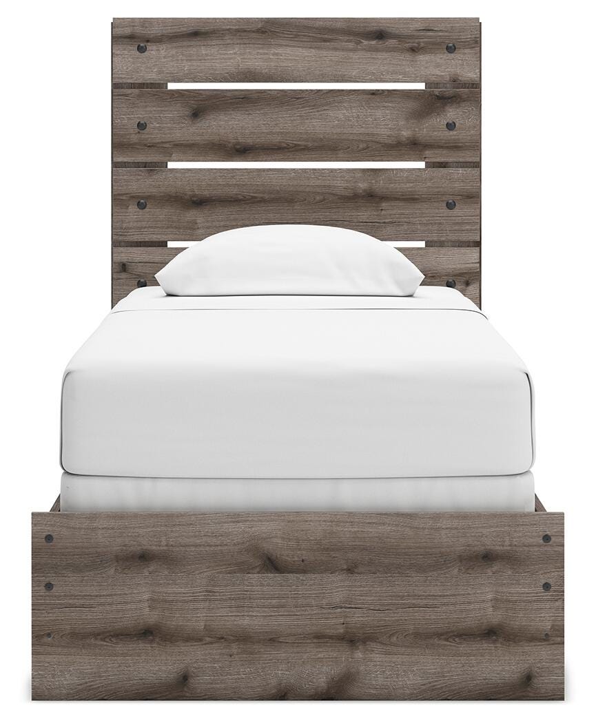 Graystorm Panel Bed, Dresser, Mirror, Chest and 2 Nightstands