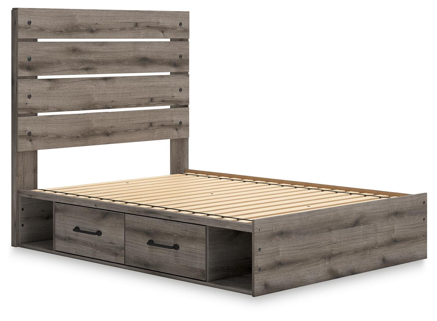Graystorm Panel Storage Bed, Dresser and Nightstand