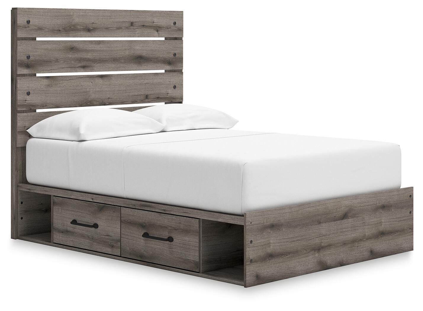Graystorm Panel Storage Bed, Dresser, Mirror and Chest