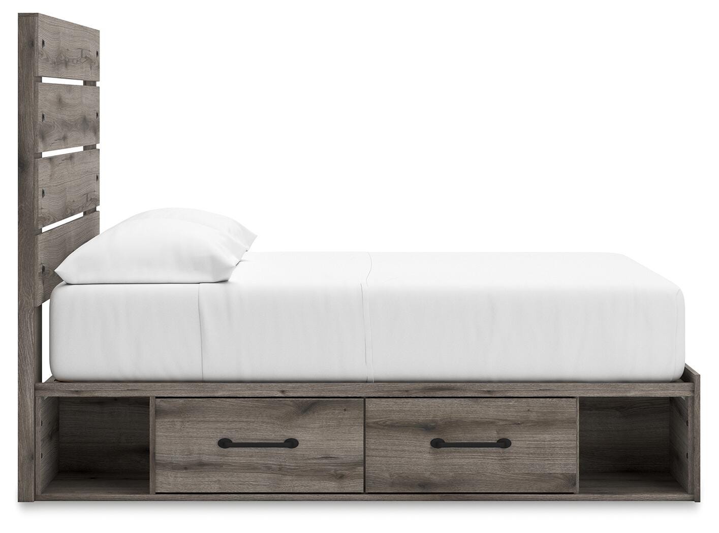 Graystorm Panel Storage Bed, Dresser and Nightstand