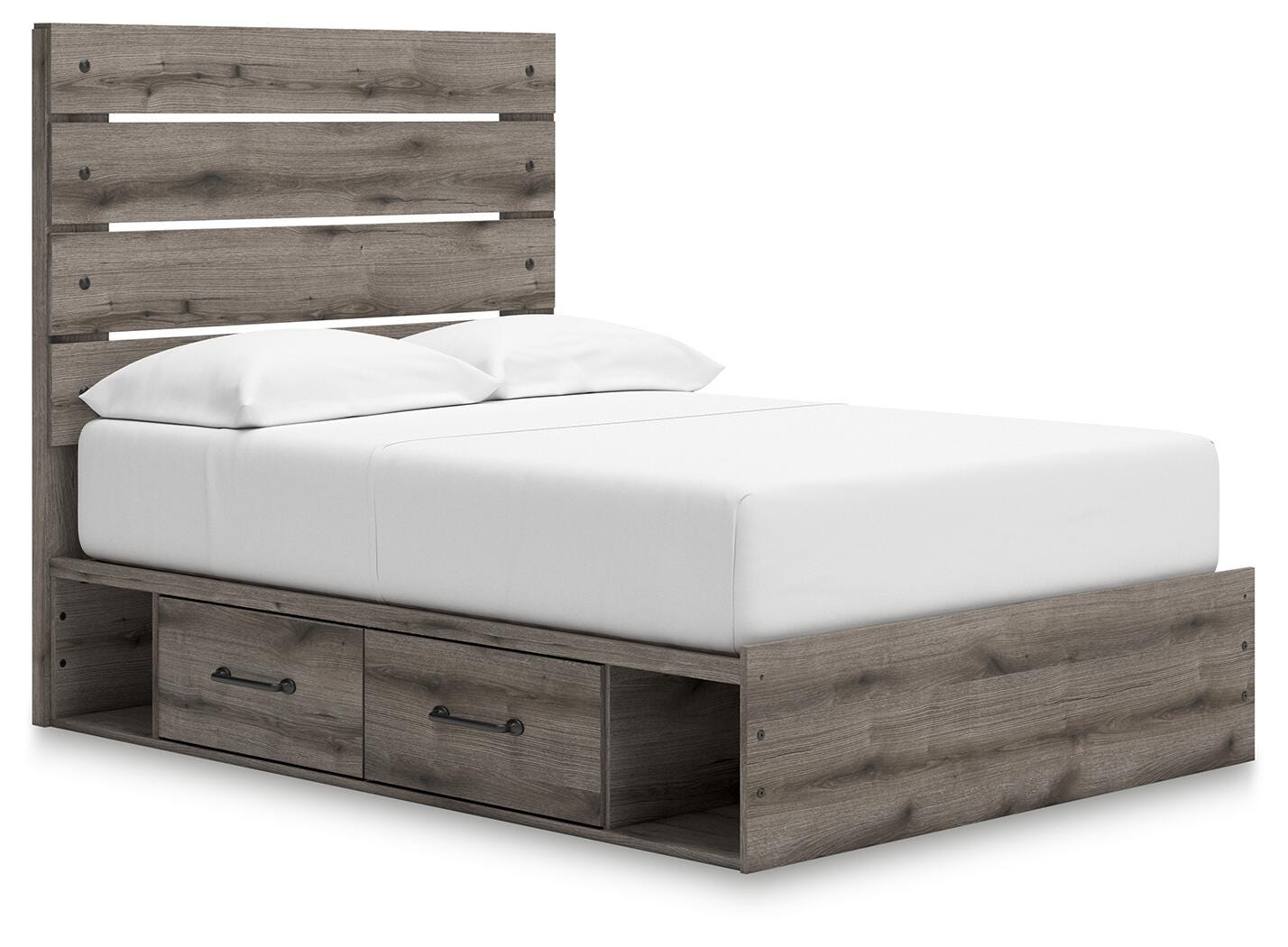 Graystorm Panel Bed with Storage