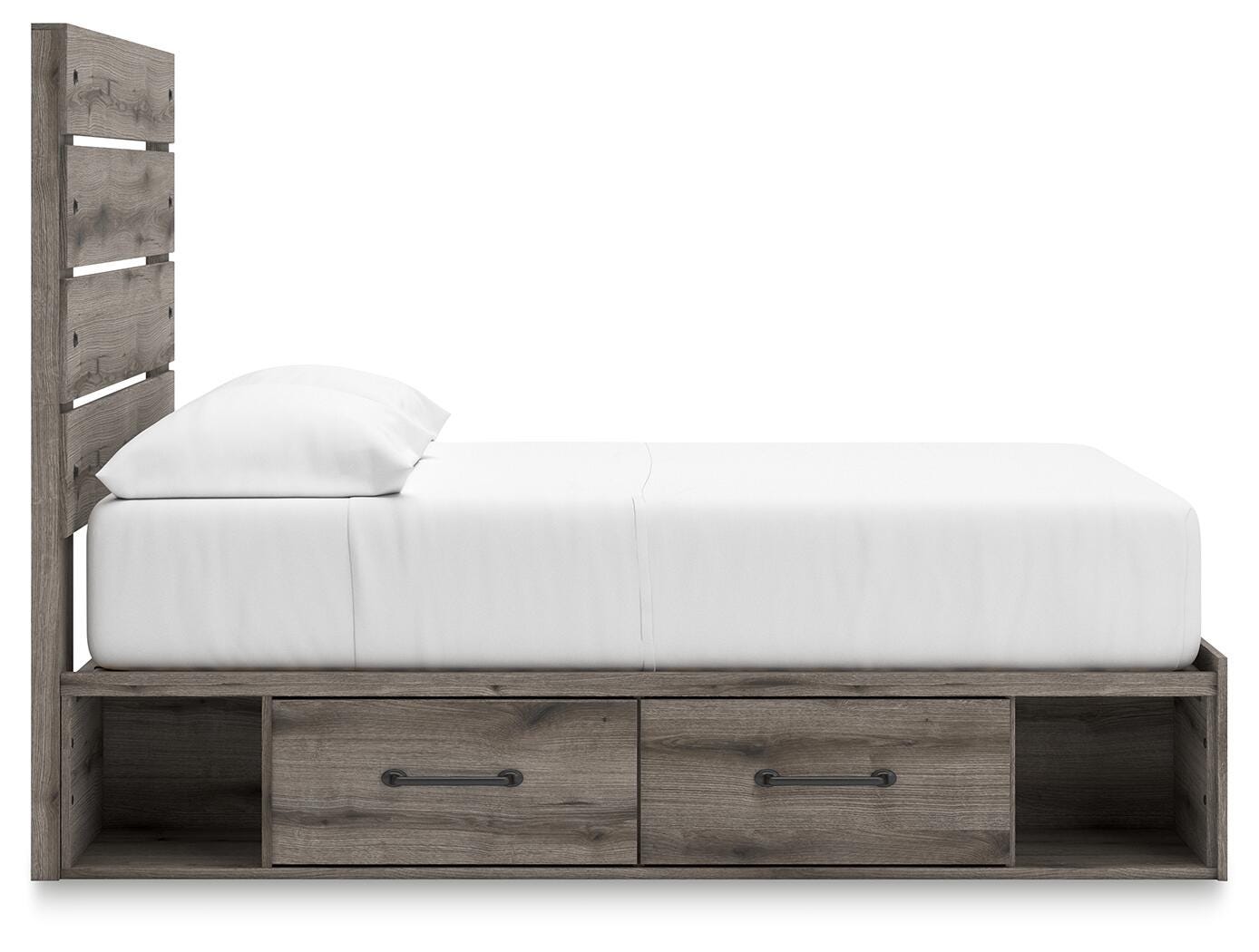 Graystorm Panel Bed with Storage