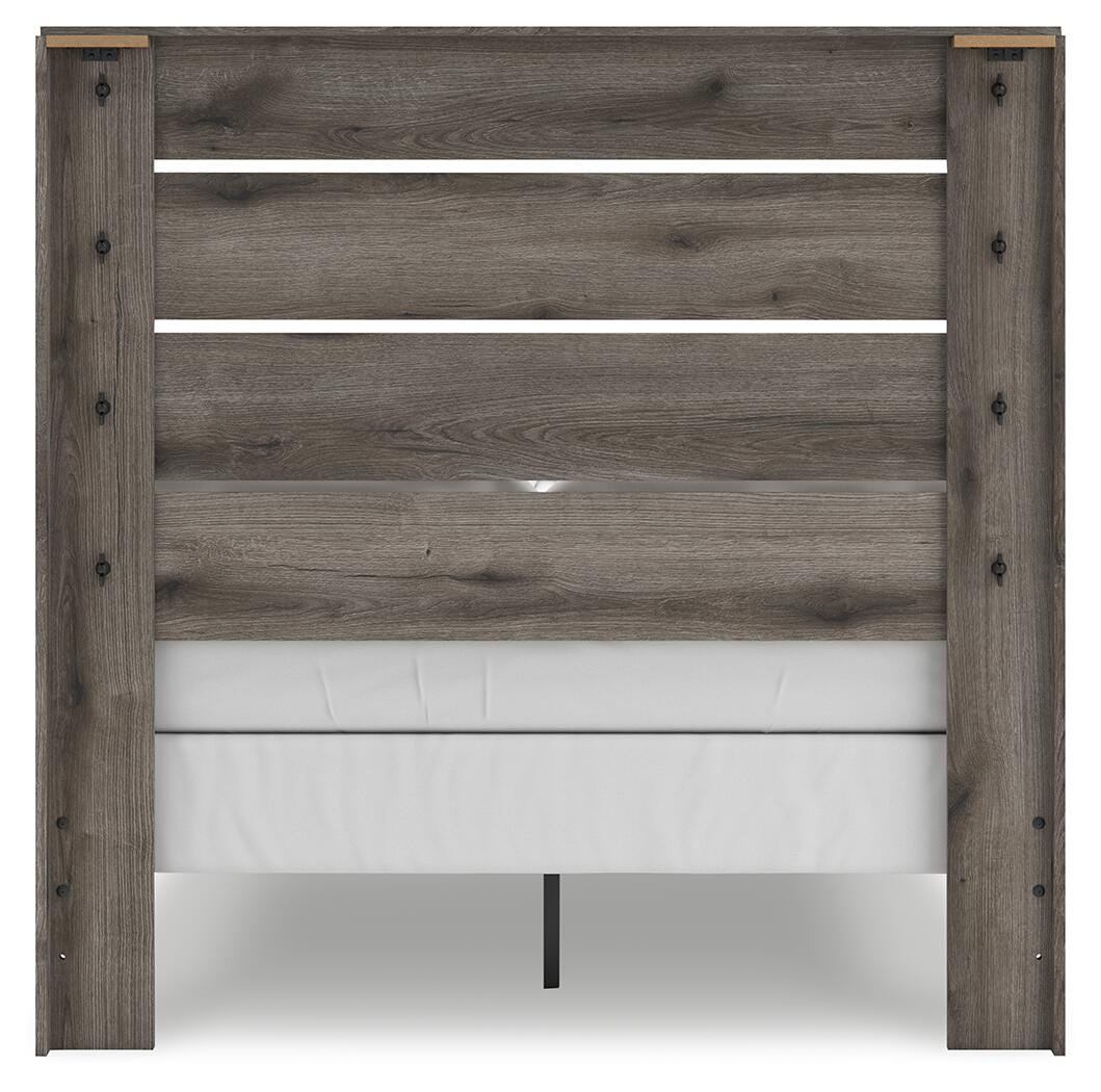 Graystorm Panel Bed, Dresser, Mirror and Chest