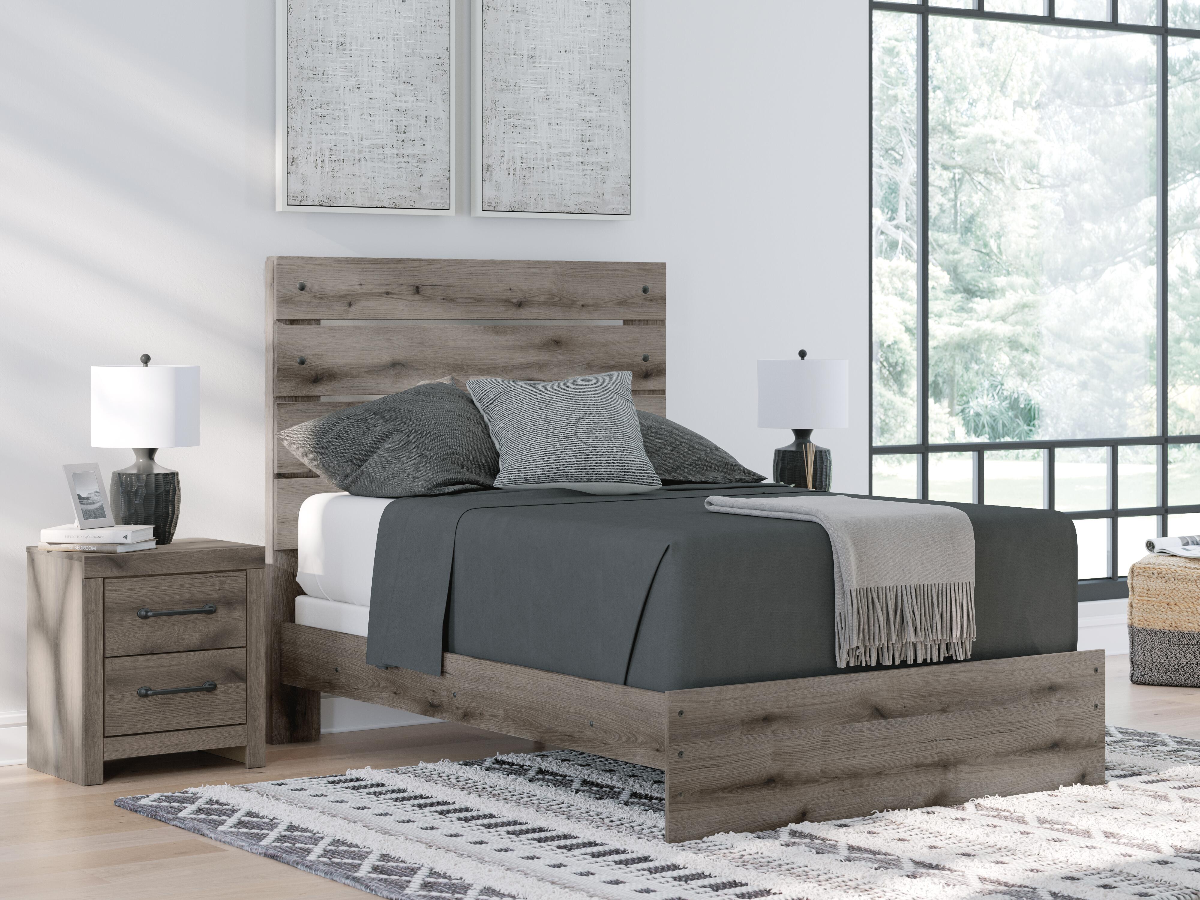 Graystorm Panel Bed, Dresser, Mirror and Nightstand