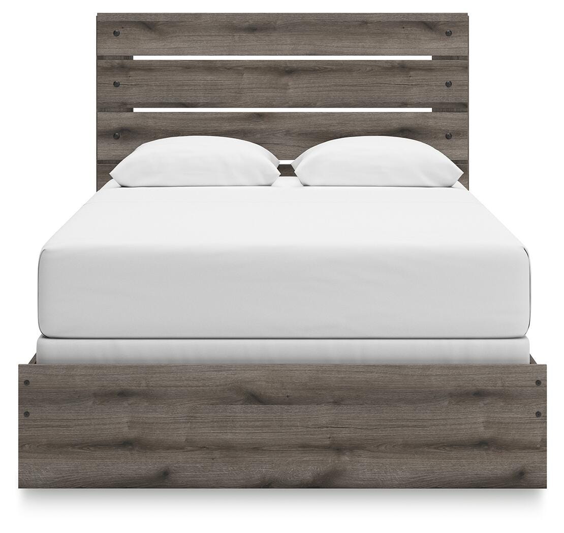 Graystorm Panel Bed, Dresser, Mirror and 2 Nightstands