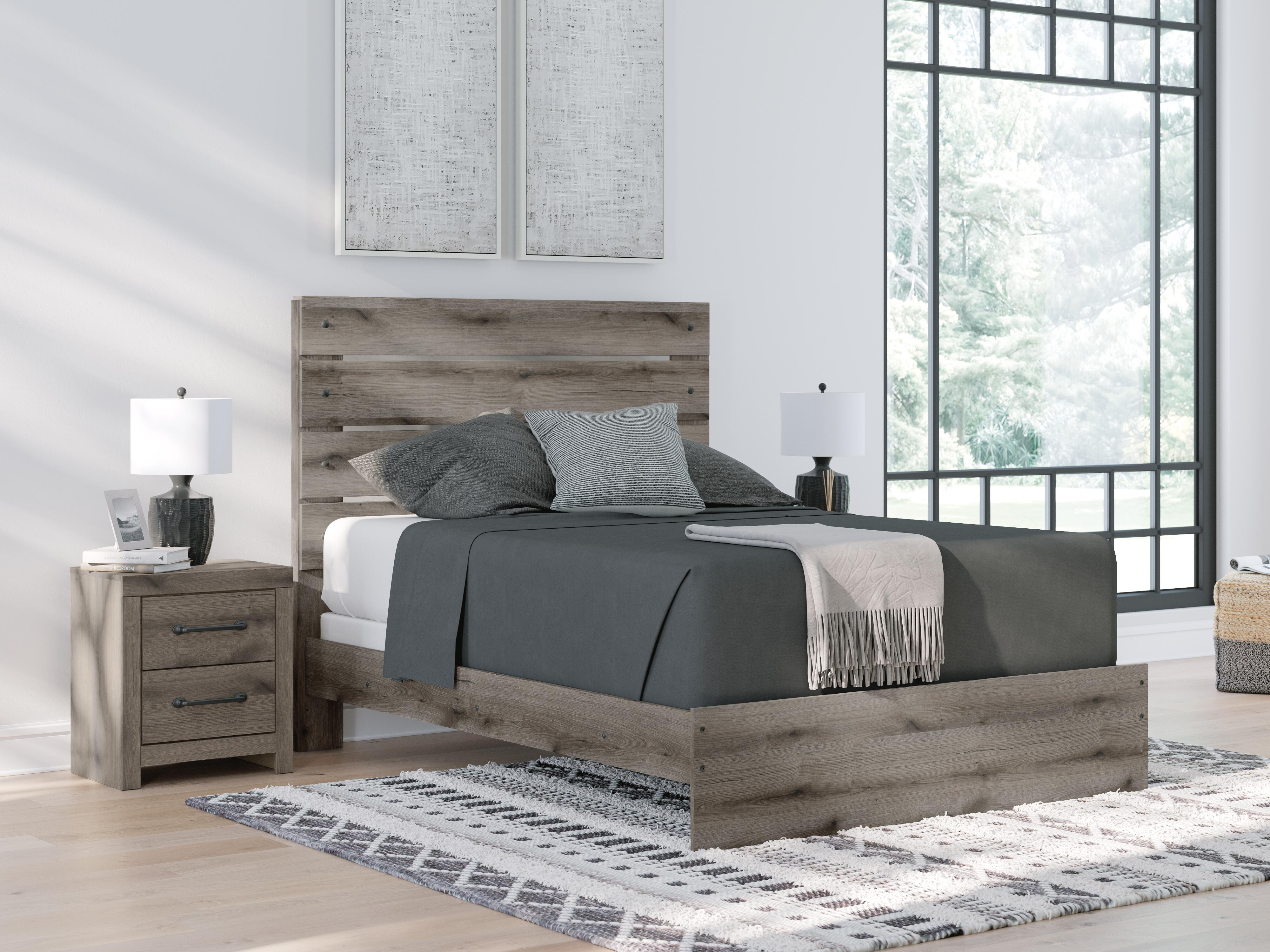 Graystorm Panel Bed and Dresser
