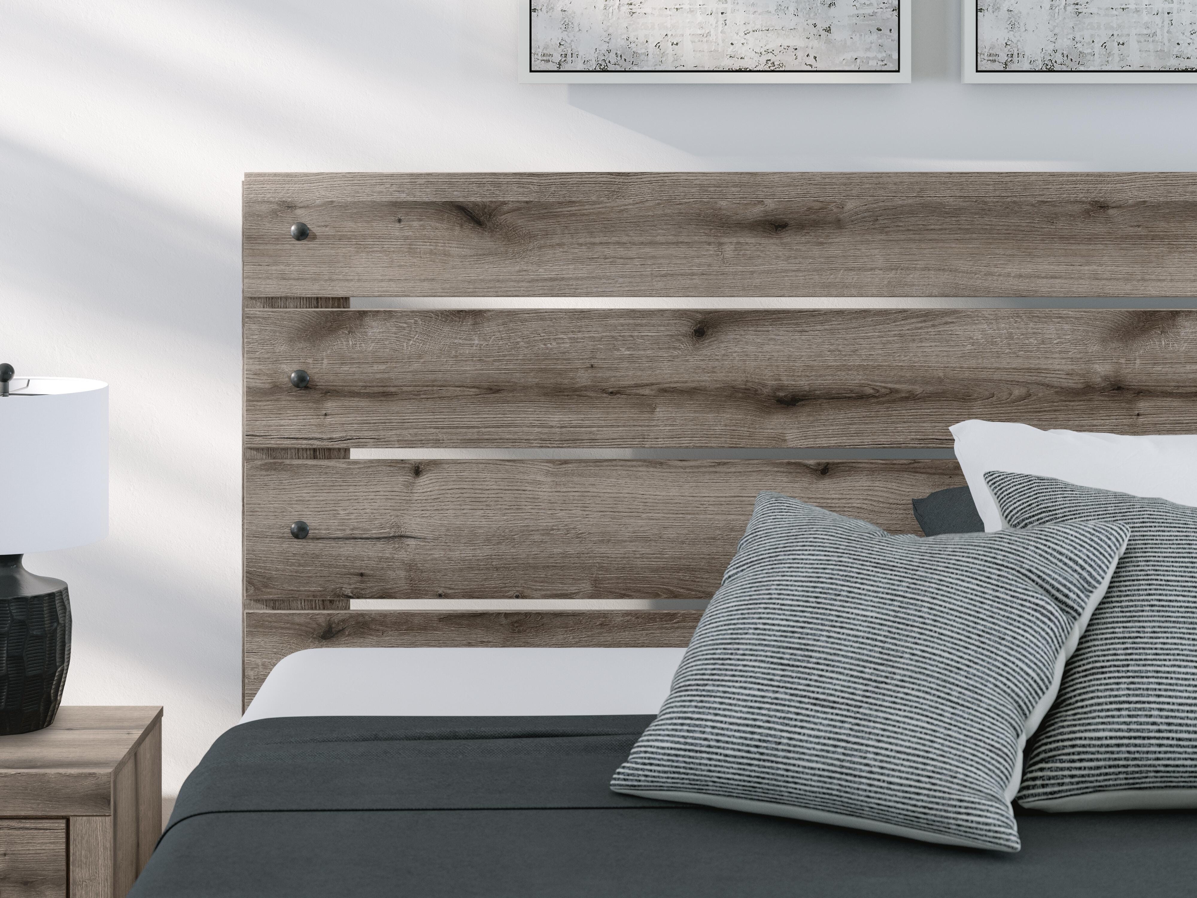 Graystorm Panel Bed and Dresser