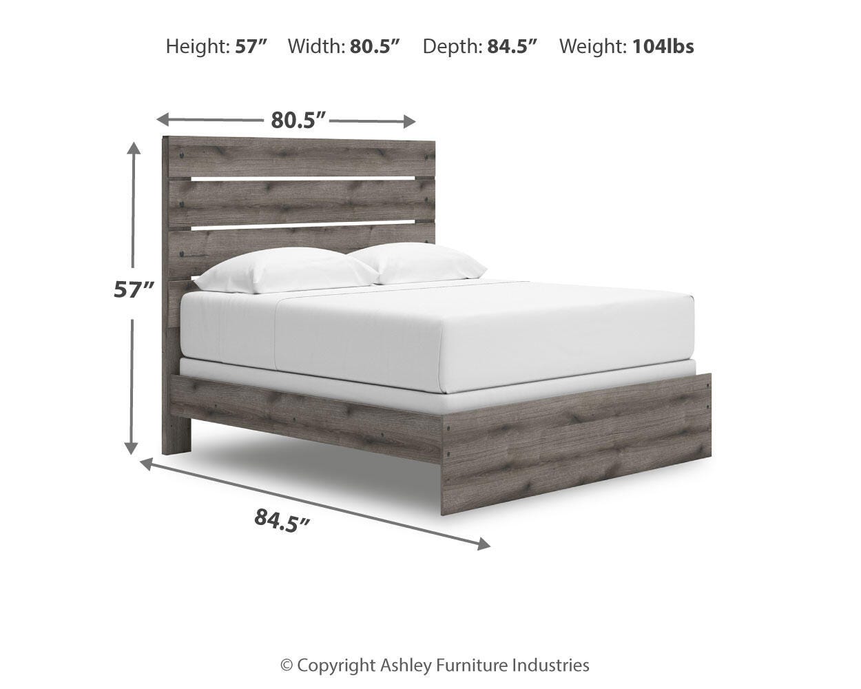 Graystorm Panel Bed, Dresser, Mirror, Chest and Nightstand